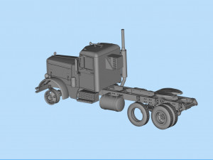 Industrial Truck 281 movie Duel STL File 3D printing Truck 3Dプリントモデル