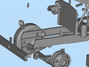 Industrial Truck 281 movie Duel STL File 3D printing Truck 3Dプリントモデル
