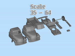 1951 Pickup 3100 3d printed Cars Old pickup Modelo de impresión 3D