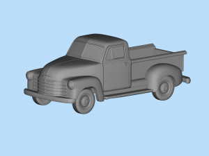 1951 Pickup 3100 3d printed Cars Old pickup Modelo de impresión 3D