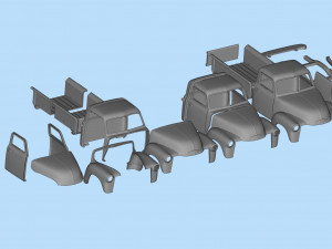 1951 Pickup 3100 3d printed Cars Old pickup Modelo de impresión 3D