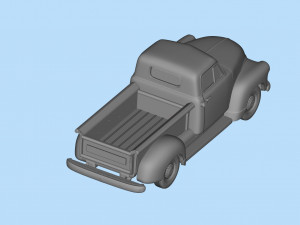 1951 Pickup 3100 3d printed Cars Old pickup Modelo de impresión 3D