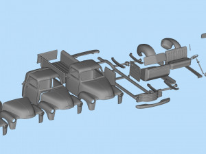 1951 Pickup 3100 3d printed Cars Old pickup Modelo de impresión 3D