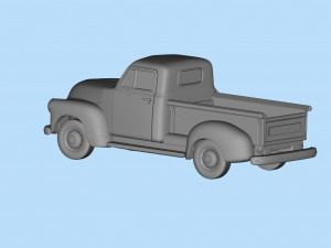 1951 Pickup 3100 3d printed Cars Old pickup Modelo de impresión 3D