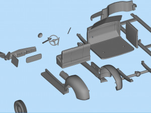 1951 Pickup 3100 3d printed Cars Old pickup Modelo de impresión 3D