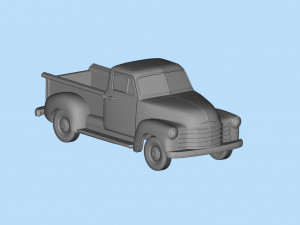 1951 Pickup 3100 3d printed Cars Old pickup Modelo de impresión 3D