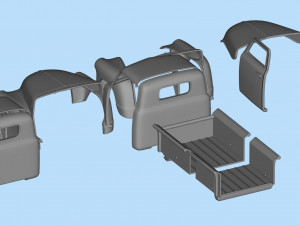 1951 Pickup 3100 3d printed Cars Old pickup Modelo de impresión 3D