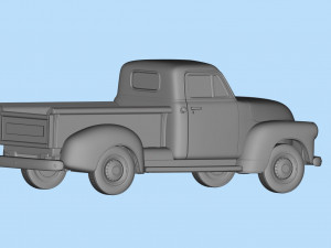 1951 Pickup 3100 3d printed Cars Old pickup Modelo de impresión 3D