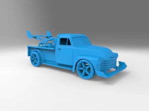 Automovilismo STL carreras Coche deriva Chev Pickup 3100 Modelo de impresión 3D