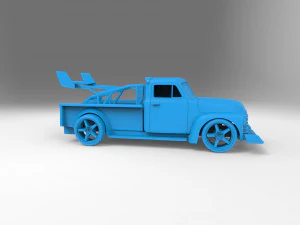 Automovilismo STL carreras Coche deriva Chev Pickup 3100 Modelo de impresión 3D
