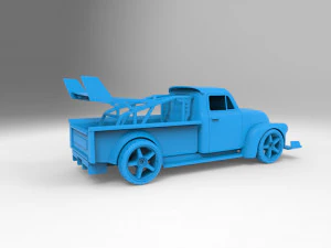 Automovilismo STL carreras Coche deriva Chev Pickup 3100 Modelo de impresión 3D