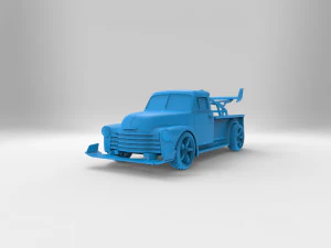 Automovilismo STL carreras Coche deriva Chev Pickup 3100 Modelo de impresión 3D