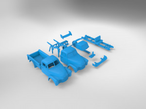 Motorsport STL racing Car drift Chev Pickup 3100 3D Принт Модель
