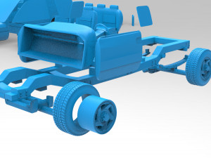 Dodge 1500 2nd gen Truck Extended Quad Cab Body Printable Modello di stampa 3D