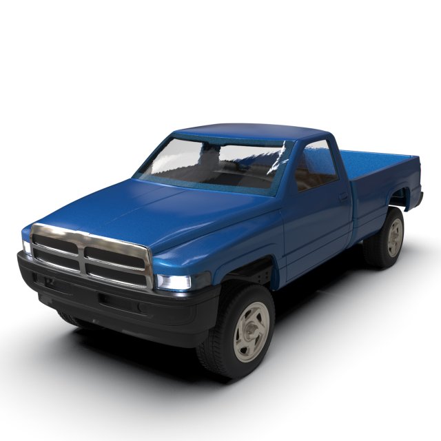 Dodge Pickup 1500 Regular cab frame short stl file 3d printing 3Dプリントモデル .c4d .max .obj .3ds .fbx .stl .blend 
