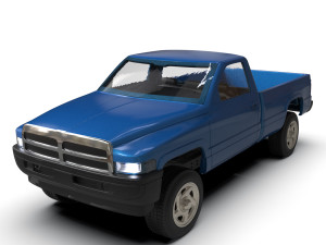Dodge Pickup 1500 Regular cab frame short stl file 3d printing 3D Print Model