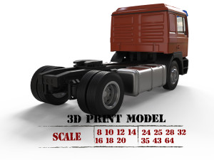 German F2000 industrial old truck for print STL file 3D printing car Modèles 3D en vedette