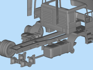 STL file 3d German industrial Truck F2000 Evolution Cab Modèles 3D en vedette