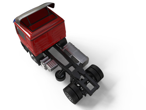 STL model car kits 3d printing F2000 truck trailer German Truck 3D Print Model