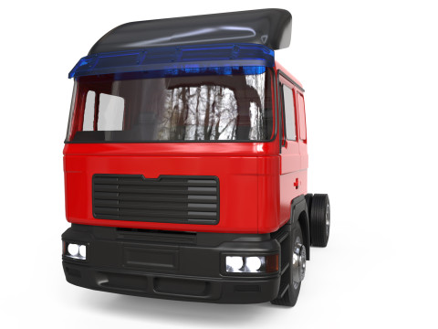 STL model car kits 3d printing F2000 truck trailer German Truck 3D Print Model