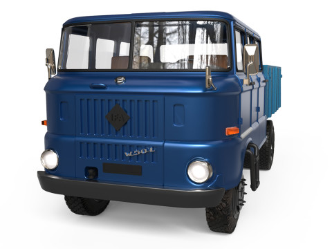 IFA W50 BTP crew cab version stl model car kits 3d printer files Modelo de impresión 3D