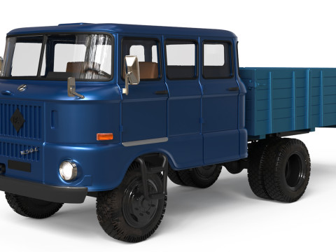 IFA W50 BTP crew cab version stl model car kits 3d printer files Modelo de impresión 3D