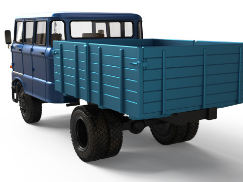 IFA W50 BTP crew cab version stl model car kits 3d printer files Modelo de impresión 3D