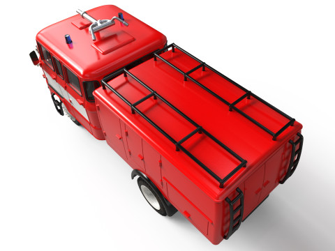 DDR 1969 IFA W50 TLF16 tanker feuerwehr 3d print file car Modelo de impresión 3D