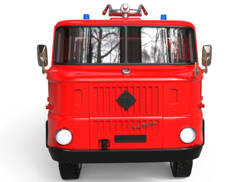 DDR 1969 IFA W50 TLF16 tanker feuerwehr 3d print file car Modelo de impresión 3D