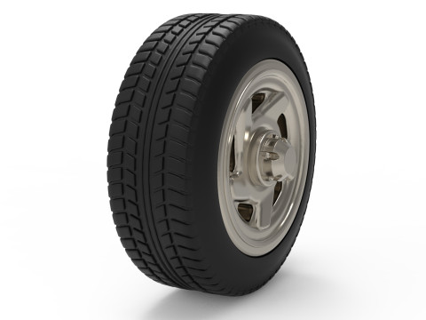 RC stl files Tire Rim for DODGE pickup 1500 for WPL chassis 3d printed Modelo de Impressão 3D
