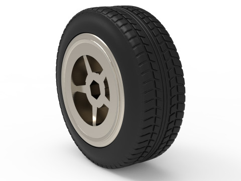 RC stl files Tire Rim for DODGE pickup 1500 for WPL chassis 3d printed Modelo de Impressão 3D