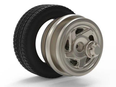 RC stl files Tire Rim for DODGE pickup 1500 for WPL chassis 3d printed 3D Print Model