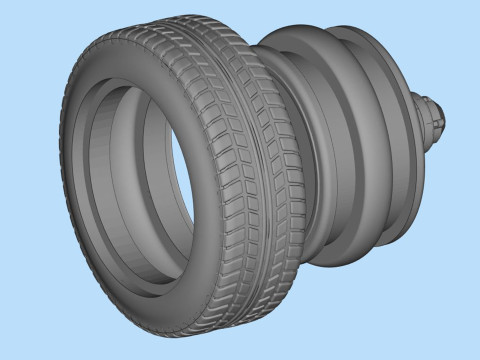 RC stl files Tire Rim for DODGE pickup 1500 for WPL chassis 3d printed Modelo de Impressão 3D