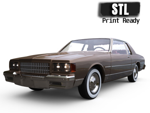 Third gen 1987 chevy Caprice Classic 2 Door coupe car 3d printing 3Dプリントモデル