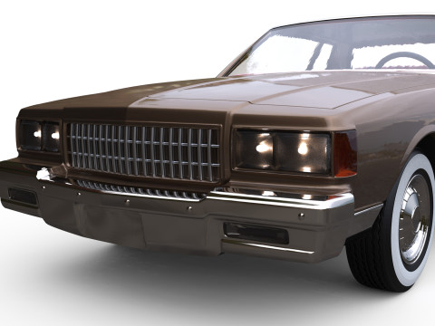 Third gen 1987 chevy Caprice Classic 2 Door coupe car 3d printing 3Dプリントモデル