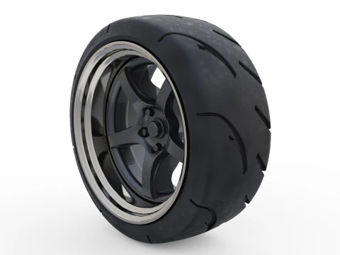 3d resin printer stl files Tire Rims Wheel set for miniatures car 3D Print Model