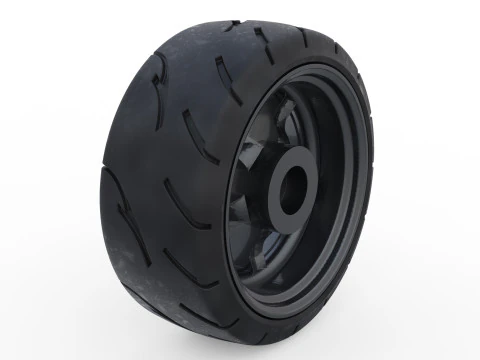 3d resin printer stl files Tire Rims Wheel set for miniatures car 3D Print Model