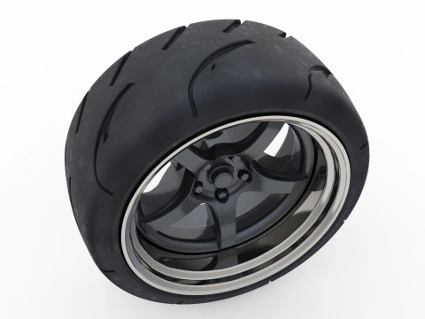 3d resin printer stl files Tire Rims Wheel set for miniatures car 3D Print Model