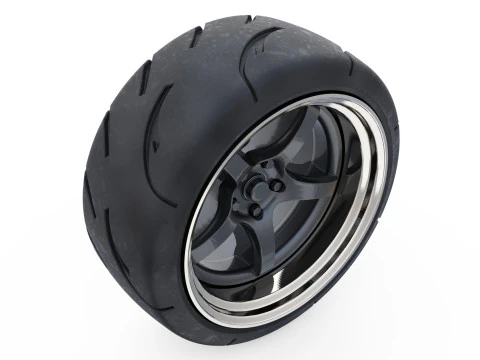 3d resin printer stl files Tire Rims Wheel set for miniatures car 3D Print Model