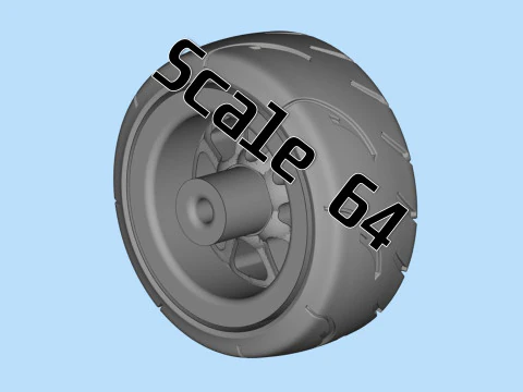 3d stl model files Tire Rims Wheel set for scale model car 3D Print Model