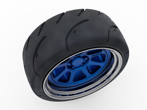 3d stl model files Tire Rims Wheel set for scale model car 3D प्रिंट मॉडल