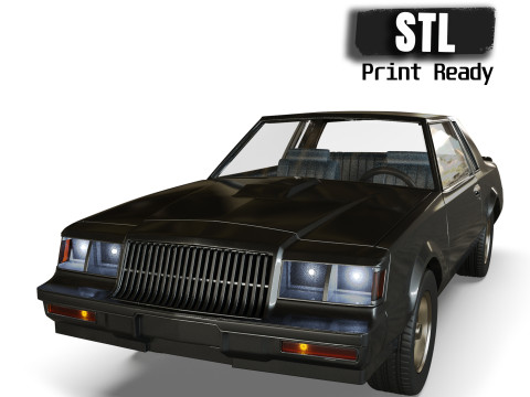 87 Regal Grand National muscle car 3d printer files 3D 打印模型