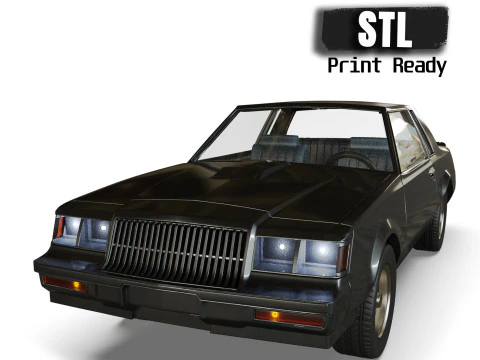 87 Regal Grand National muscle car 3d printer files 3D Print Model