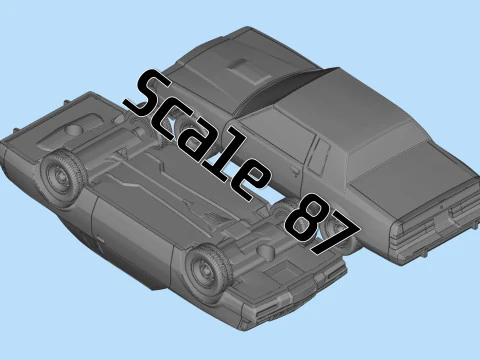 87 Regal Grand National muscle car 3d printer files 3D Print Model