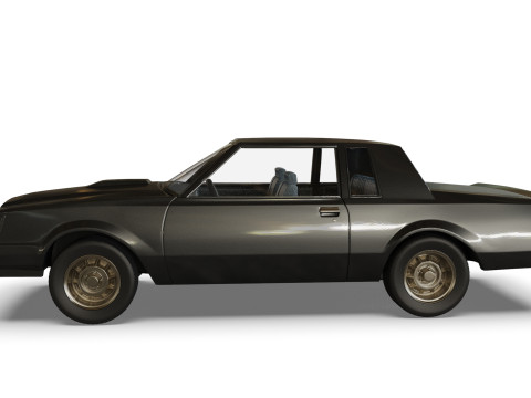 87 Regal Grand National muscle car 3d printer files Model Cetak 3D