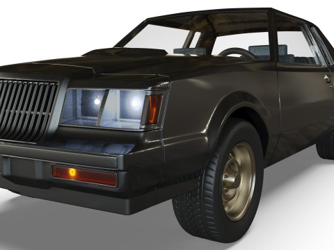 87 Regal Grand National muscle car 3d printer files Model Cetak 3D