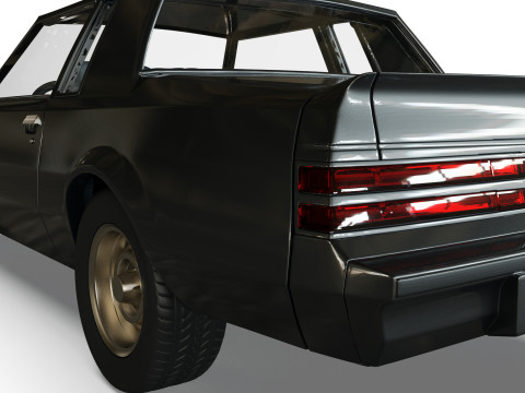 87 Regal Grand National muscle car 3d printer files Model Cetak 3D
