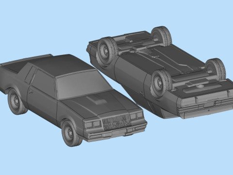 87 Regal Grand National muscle car 3d printer files Model Cetak 3D