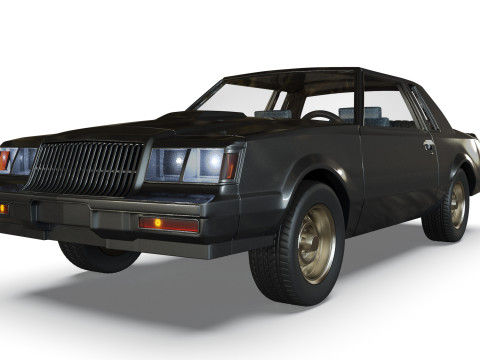 87 Regal Grand National muscle car 3d printer files Model Cetak 3D
