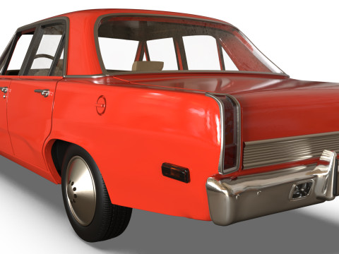 1971 Valiant Third gen 4 Door in Duel s to Print 3D Print Model
